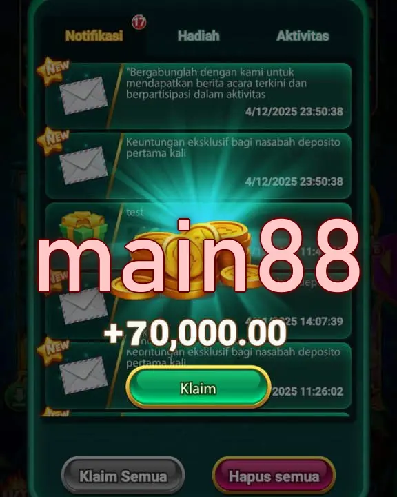 main88 Tangkapan Layar Resmi APK